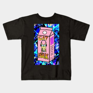 pink cat milk Kids T-Shirt